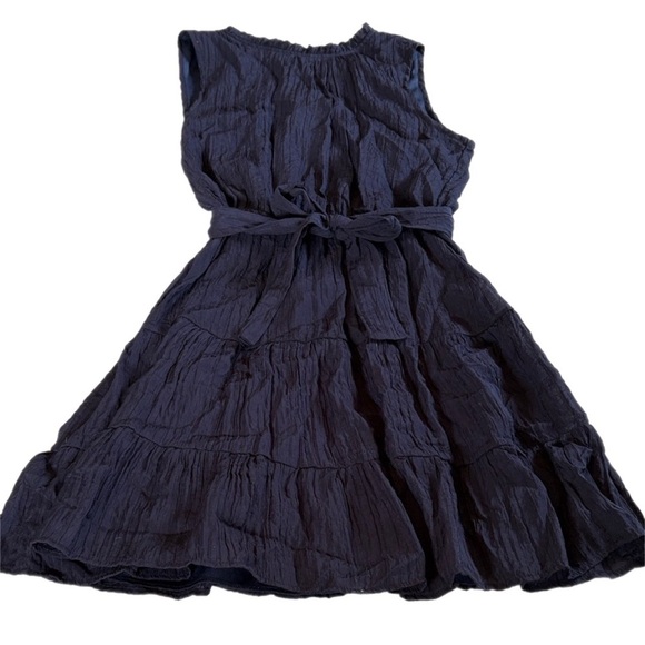 Elegant Navy Midi Dress - Picture 3 of 4